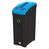 Midi Envirobin with Confidential Waste Aperture - 82 Litre - Medway Blue