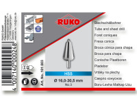 RUKO 101003 Blechschälbohrer HSS Gr. 3, 16-30,5 mm