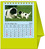 NOVOS Tischkalender Natura 2025 997090 1M/1S hellgrün ML 11.5x14cm