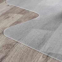 Floortex Floor Protection Mat Cleartex Advantagemat Phalate Free Vinyl For Hard Floors 120 x 90cm with Lip Transparent FC129225LV