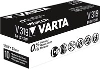 Watch SR64 (V319) Batterie, 10 Stk. in Box - Silberoxid-Zink-Knopfzelle, 1,55 V Uhrenbatterie