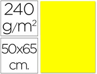 Cartulina Liderpapel 50X65 cm 240G/M2 Amarillo Limon