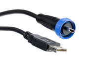 USB 2.0 Adapterleitung, Mini-USB Stecker Typ B auf USB Stecker Typ A, 3 m, schwa
