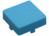 Blende, quadratisch, (L x B x H) 14 x 14 x 5.5 mm, blau, für Kurzhubtaster, 5.46