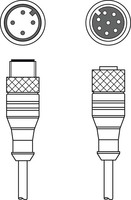 Artikeldetailsicht 1, K-DS M12A-8P-4P-2m-L-PUR