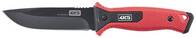 4K5 Tools 600.200A Megbízható fix pengéjű kés Piros, Fekete Hossz 255 mm