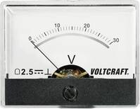 Beépíthető analóg lengőtekercses feszültségmérő műszer 30V/DC Voltcraft AM-60x46