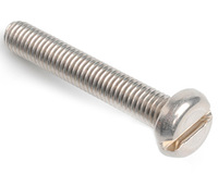 M4 X 35 SLOT PAN MACHINE SCREW DIN 85 A4 STAINLESS STEEL