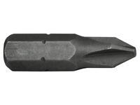Phillips S2 Grade Steel Screwdriver Bits PH3 x 25mm (Pack 3)