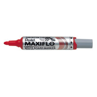 Pentel Whiteboard Marker Bullet Tip 3mm Line Red (Pack 12)