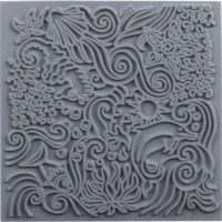 Texturmatte, Under the sea - Grau