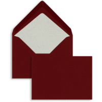 Briefumschläge 157x225mm (DIN C5) 100g/qm gummiert VE=100 Stück rosso