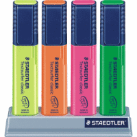 Textmarker Textsurfer classic 4-er Etui mit Butler