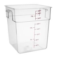 Vogue Storage Container Square in Polycarbonate - Break Resistant - 15 Ltr