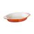 Vogue Oval Gratin Dish - Large Orange Cast Iron 650ml 40(H) x 140(W) x 195(D)mm
