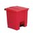 Rubbermaid Step on Container in Red with Tight Fitting Lid Minimise Odour 30L
