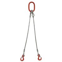 Wire rope slings - Two leg sling 8mm dia. rope