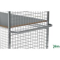 Kongamek heavy duty shelf trolley - horizontal handle