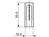 Aufsteckkopf 180-15-C02 flach Aluminium Messing Bandhöhe 92 mm