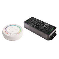 LED-Dimmer RF-SMART, Starter-Set, RGB/W/CCT, 12-48V, 20A, inkl. Fernbedienung, IP20, schwarz/weiß