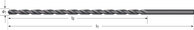 DORMER A125 HSS EXTRA LONG DRILL 3.50 X 160MM