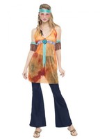 Disfraz de Hippie California para mujer XL