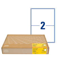 Versand-Etiketten, A4, 199,6 x 143,5 mm, 300 Bogen/600 Etiketten, weiß