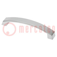 Holder; ZnAL; aluminium; H: 26mm; L: 142mm; W: 22mm; handle