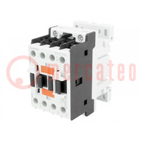 Contactor: 3-pole; NO x3; Auxiliary contacts: NC; 230VAC; 12A; BF