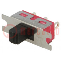 Switch: slide; Pos: 2; SPDT; 2A/250VAC; ON-ON; screw type; -30÷85°C