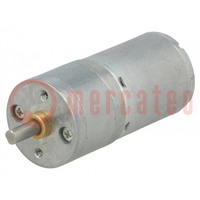 Motor: DC; with gearbox; HP; 12VDC; 5.6A; Shaft: D spring; 210rpm