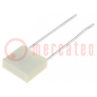 Capacitor: polyester; 220nF; 40VAC; 63VDC; 5mm; ±5%; 7.2x2.5x6.5mm