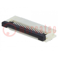 Connector: FFC/FPC; horizontal; PIN: 20; bottom contacts,ZIF; SMT