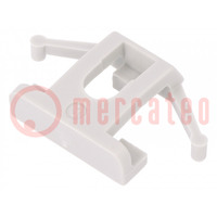 Clip; polyamide; DIN TS35 rail; grey