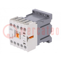 Contactor: 3-pole; NO x3; Auxiliary contacts: NO; 24VDC; 6A; W: 45mm