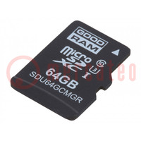 Carte mémoire; industrielle; microSD,MLC; UHS I U1; 64GB; 0÷70°C