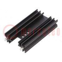 Heatsink: extruded; H; TO202,TO218,TO220,TOP3; black; L: 63mm