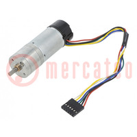 Motor: DC; with encoder,with gearbox; LP; 6VDC; 2.4A; 78rpm; 75: 1
