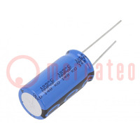 Capacitor: electrolytic; THT; 3.3mF; 35VDC; Ø16x31mm; Pitch: 7.5mm