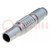 Connector: circular; 0B; plug; male; PIN: 6; soldering; for cable