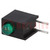 LED; dans un boîtier; vert; 3mm; Nb.de diodes: 1; 10mA; 60°; 1mcd