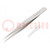Tweezers; 120mm; for precision works; Blade tip shape: sharp