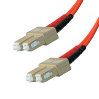 Cablenet 1m OM3 50/125 SC-SC Duplex Orange LSOH Fibre Patch Lead
