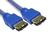 Cables Direct RB-461 SATA cable 1.5 m eSATA Blue