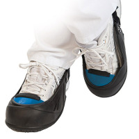 Überschuh mit Zehenschutzkappe schwarz-blau, Klettbandverschluss Version: 02 - Größe: 39 - 43