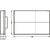 Skizze zu CAMAR 807XL RV takarósapka alsószekrény felfüggesztőhöz, fehér műanyag