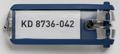 Durable sleutelhanger Key Clip, blauw, pak van 6 stuks