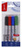 Markery do tablic sucho�cieralnych MemoBe, z okr�g�� ko�c�wk�, 4 kolory (czarny, czerwony, niebieski, zielony), 4 szt.,