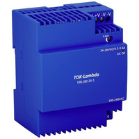 TDK-LAMBDA DRL100-24-1 ALIMENTATION RAIL DIN 24 V 3.67 A 100.8 W CONTENU 1 PC(S)