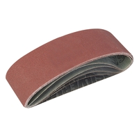 LOTS DE 5 BANDES ABRASIVES 75 X 533 MM GRAINS ASSORTIS SILVERLINE 310680